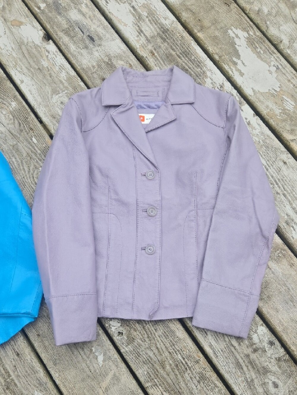 Wilsons Leather Red and Bright Blue And Gray Jackets For Small Womens. - Picture 5 of 11